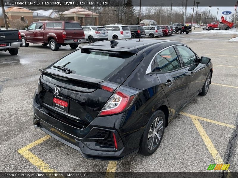 Crystal Black Pearl / Black 2021 Honda Civic LX Hatchback