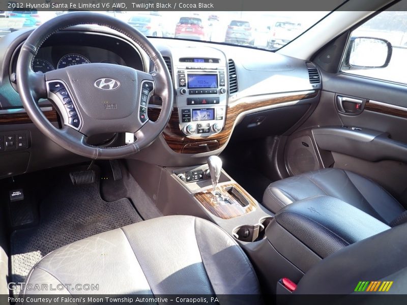 Twilight Black / Cocoa Black 2012 Hyundai Santa Fe Limited V6 AWD