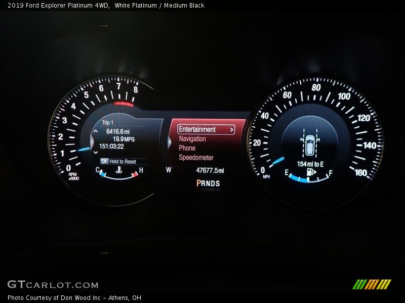 White Platinum / Medium Black 2019 Ford Explorer Platinum 4WD
