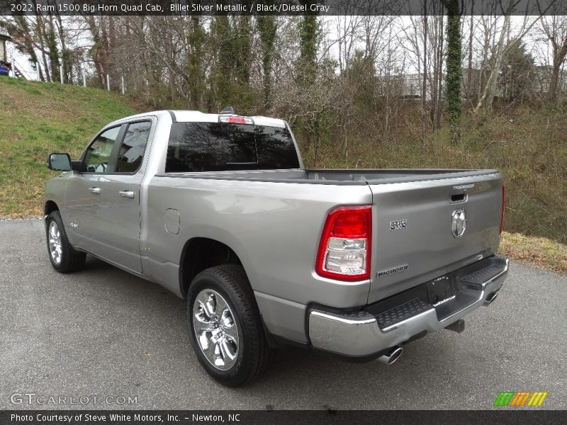 Billet Silver Metallic / Black/Diesel Gray 2022 Ram 1500 Big Horn Quad Cab