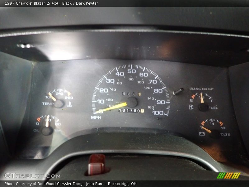 Black / Dark Pewter 1997 Chevrolet Blazer LS 4x4