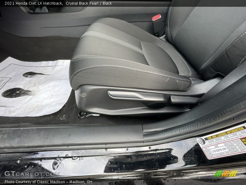 Crystal Black Pearl / Black 2021 Honda Civic LX Hatchback