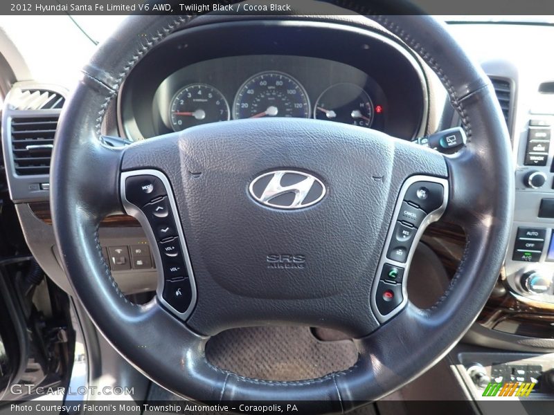 Twilight Black / Cocoa Black 2012 Hyundai Santa Fe Limited V6 AWD