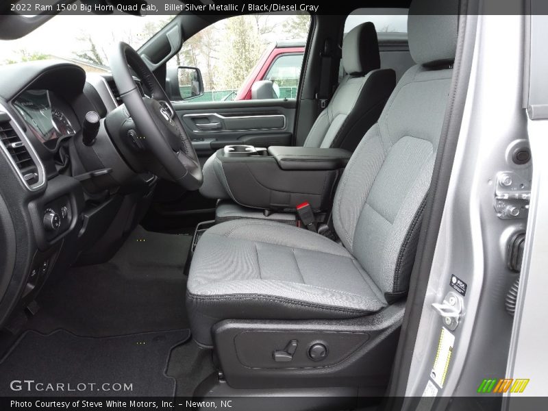 Front Seat of 2022 1500 Big Horn Quad Cab