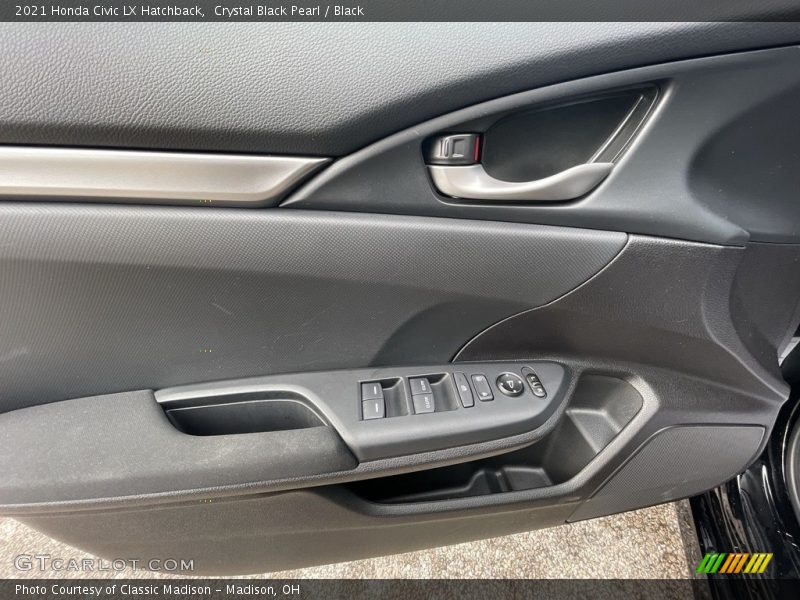 Crystal Black Pearl / Black 2021 Honda Civic LX Hatchback