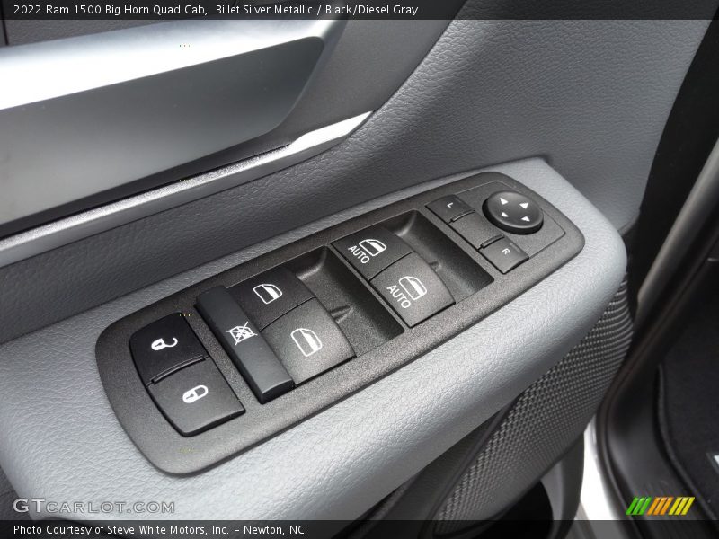 Controls of 2022 1500 Big Horn Quad Cab