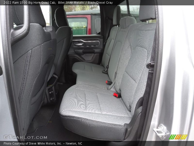 Rear Seat of 2022 1500 Big Horn Quad Cab