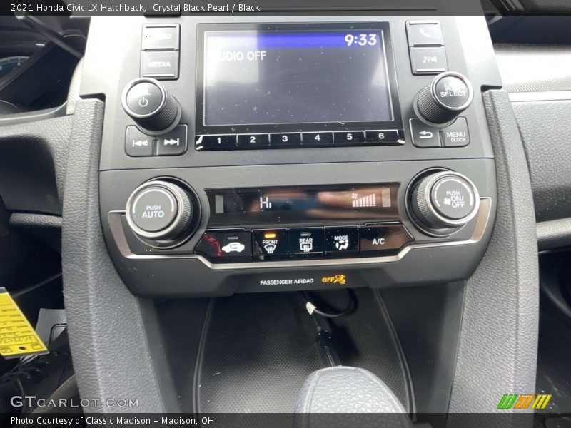 Crystal Black Pearl / Black 2021 Honda Civic LX Hatchback