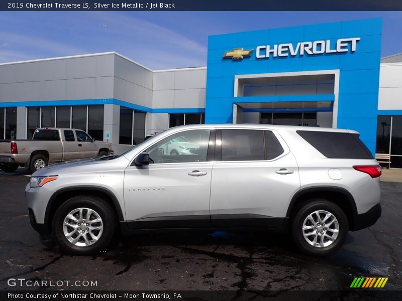 Silver Ice Metallic / Jet Black 2019 Chevrolet Traverse LS