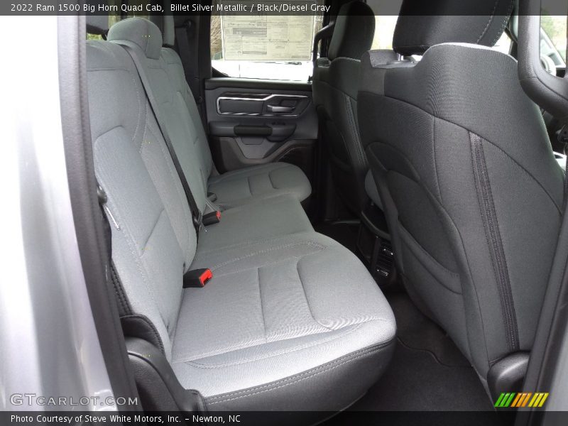 Rear Seat of 2022 1500 Big Horn Quad Cab
