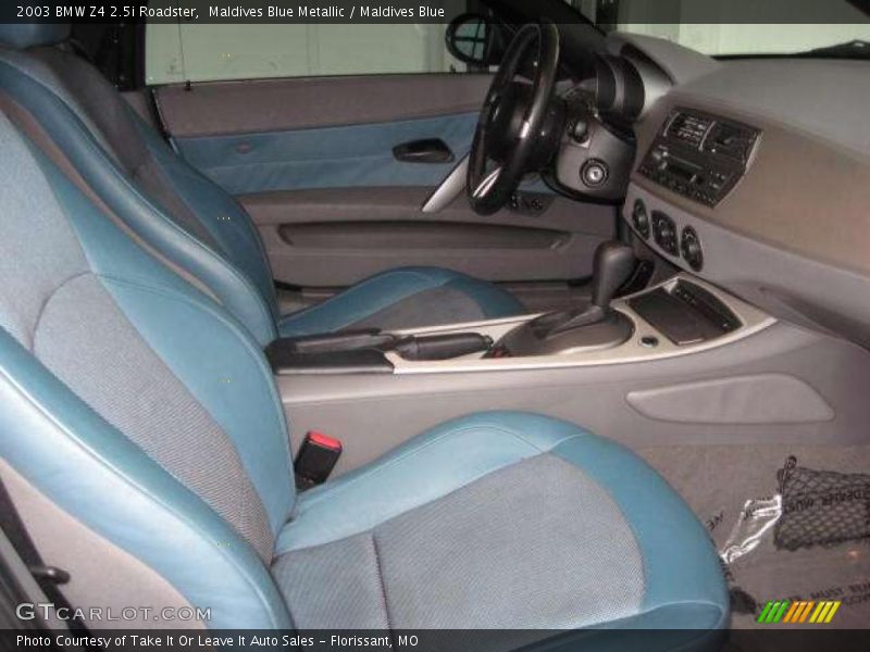 Maldives Blue Metallic / Maldives Blue 2003 BMW Z4 2.5i Roadster