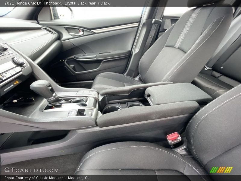 Crystal Black Pearl / Black 2021 Honda Civic LX Hatchback