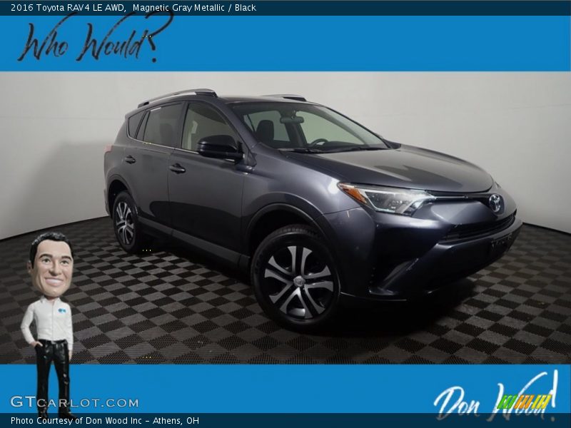 Magnetic Gray Metallic / Black 2016 Toyota RAV4 LE AWD