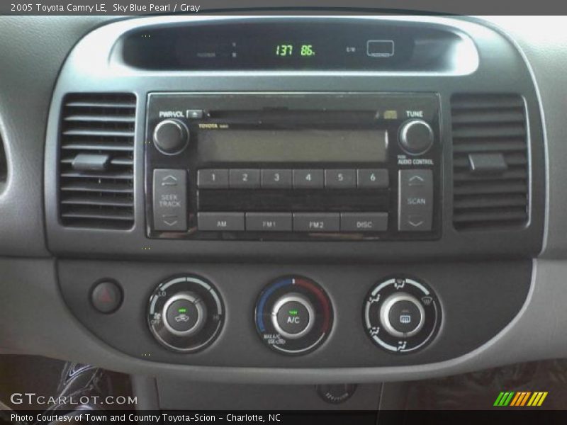 Sky Blue Pearl / Gray 2005 Toyota Camry LE