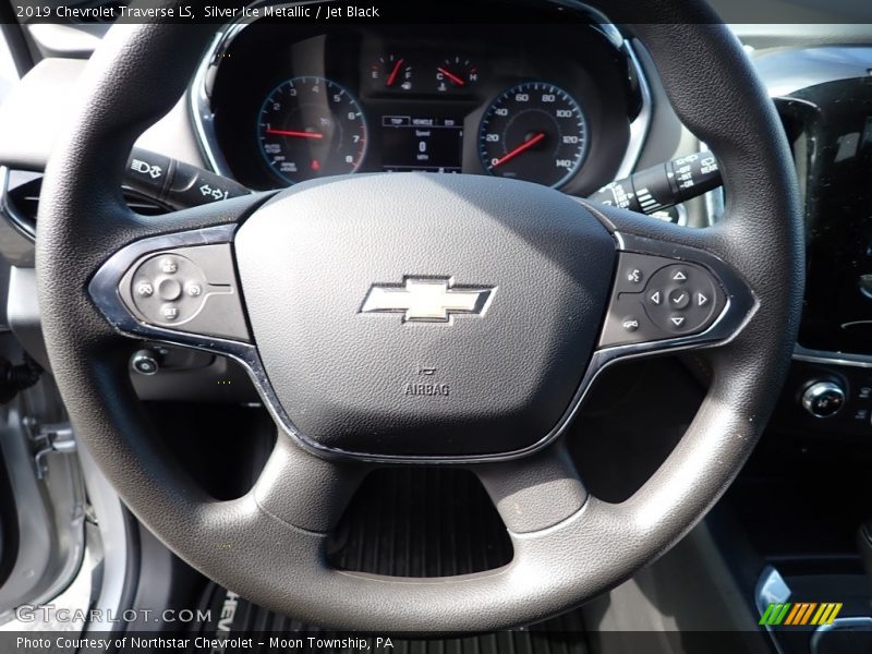 Silver Ice Metallic / Jet Black 2019 Chevrolet Traverse LS