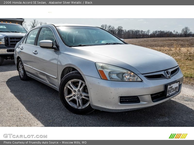 Alabaster Silver Metallic / Black 2006 Honda Accord SE Sedan