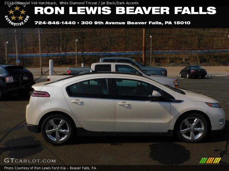 White Diamond Tricoat / Jet Black/Dark Accents 2011 Chevrolet Volt Hatchback