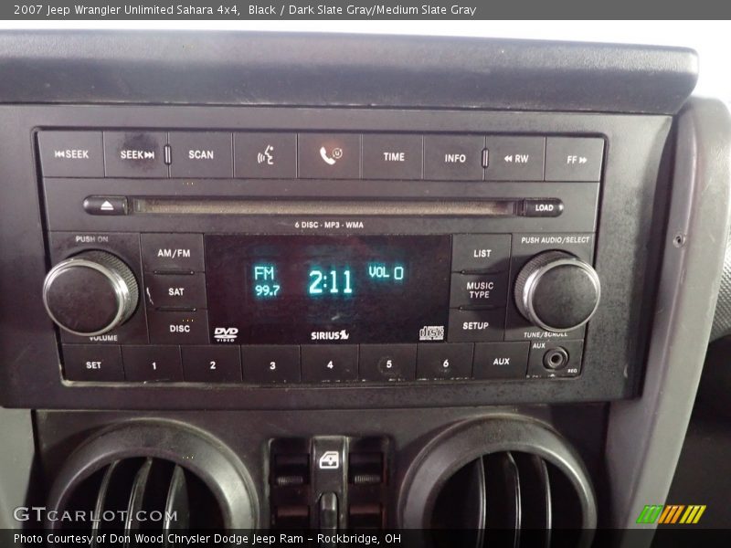 Black / Dark Slate Gray/Medium Slate Gray 2007 Jeep Wrangler Unlimited Sahara 4x4