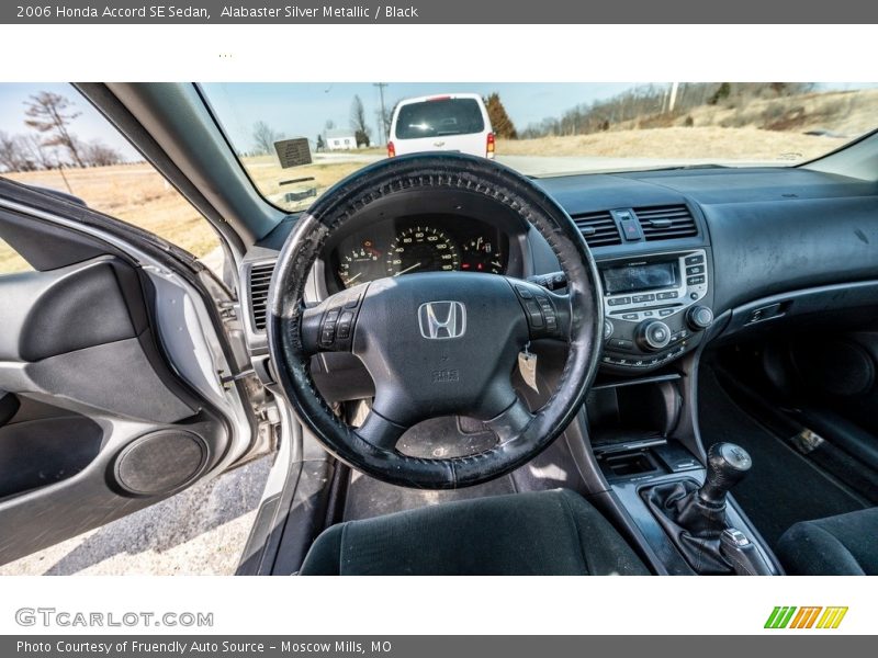 Alabaster Silver Metallic / Black 2006 Honda Accord SE Sedan