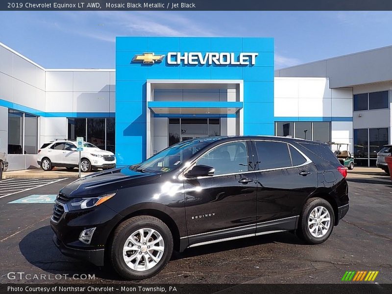 Mosaic Black Metallic / Jet Black 2019 Chevrolet Equinox LT AWD