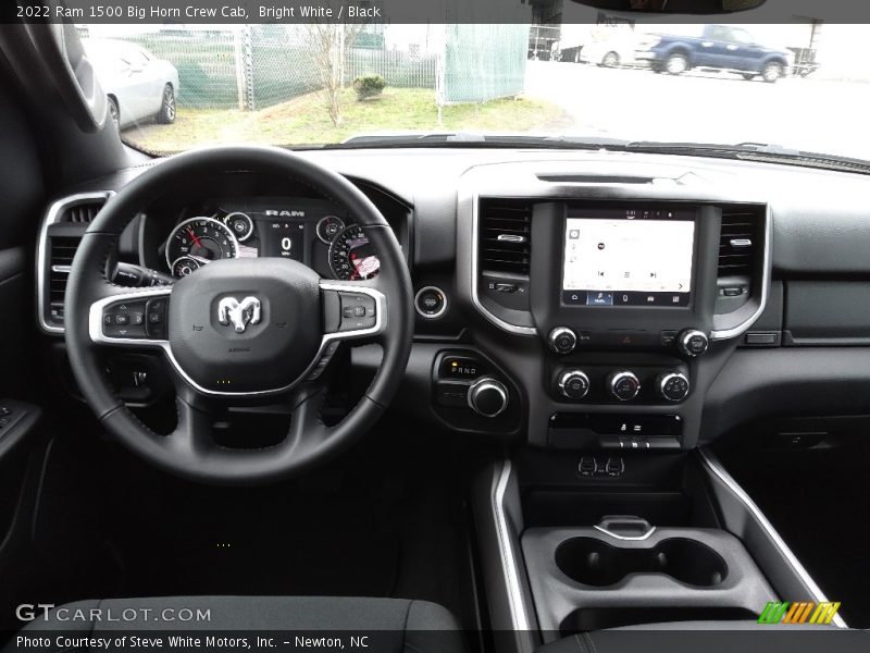 Bright White / Black 2022 Ram 1500 Big Horn Crew Cab