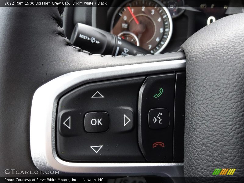 Bright White / Black 2022 Ram 1500 Big Horn Crew Cab