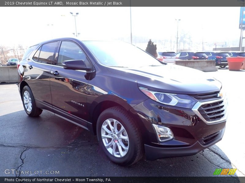 Mosaic Black Metallic / Jet Black 2019 Chevrolet Equinox LT AWD