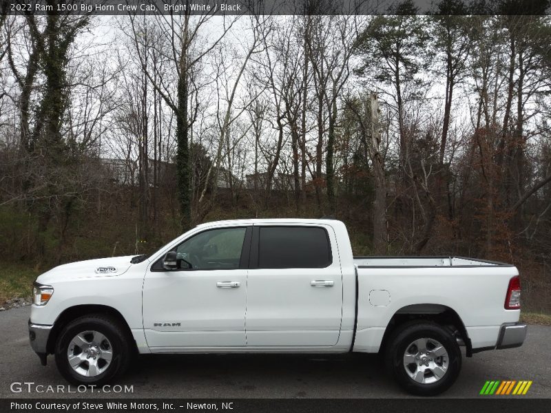 Bright White / Black 2022 Ram 1500 Big Horn Crew Cab