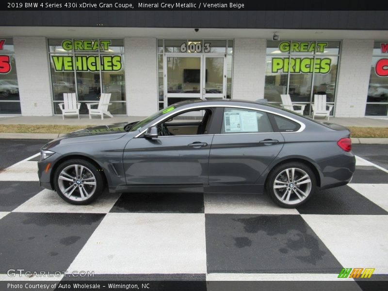 Mineral Grey Metallic / Venetian Beige 2019 BMW 4 Series 430i xDrive Gran Coupe