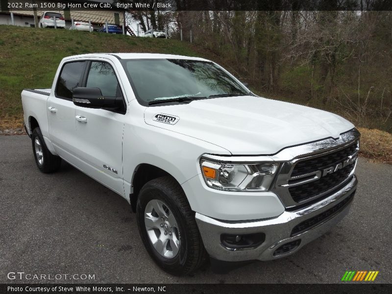 Bright White / Black 2022 Ram 1500 Big Horn Crew Cab