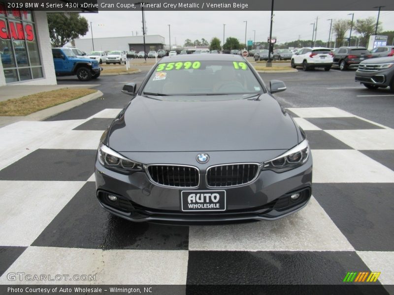 Mineral Grey Metallic / Venetian Beige 2019 BMW 4 Series 430i xDrive Gran Coupe