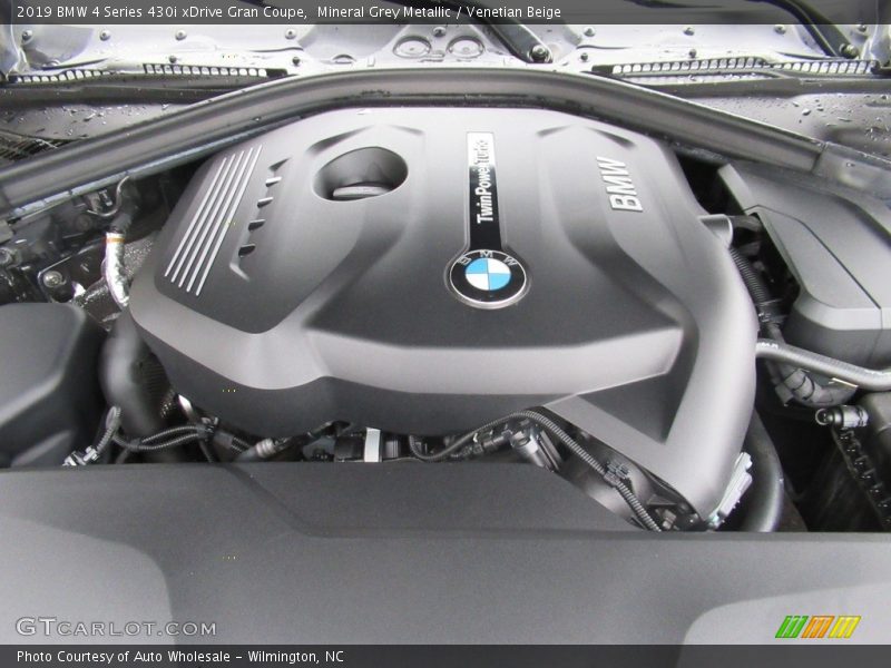 Mineral Grey Metallic / Venetian Beige 2019 BMW 4 Series 430i xDrive Gran Coupe