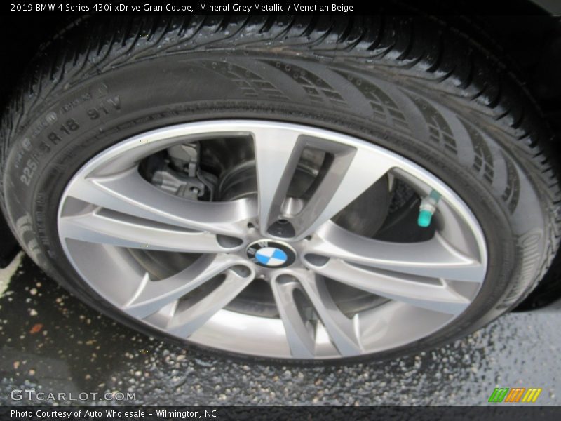 Mineral Grey Metallic / Venetian Beige 2019 BMW 4 Series 430i xDrive Gran Coupe