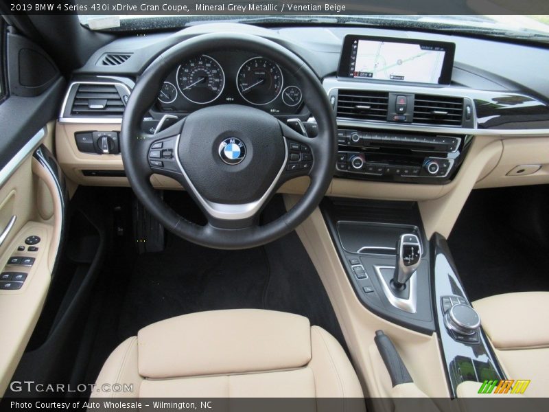 Mineral Grey Metallic / Venetian Beige 2019 BMW 4 Series 430i xDrive Gran Coupe