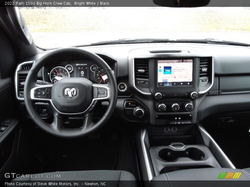 Bright White / Black 2022 Ram 1500 Big Horn Crew Cab
