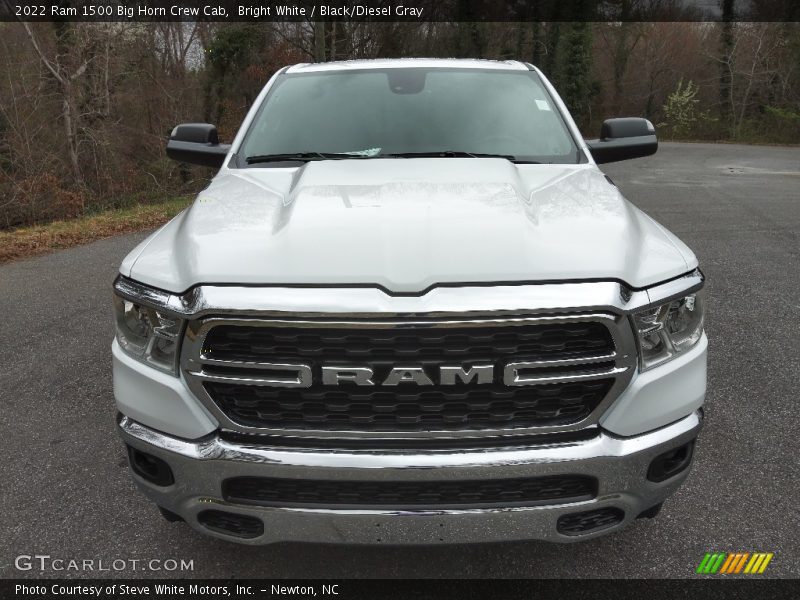 Bright White / Black/Diesel Gray 2022 Ram 1500 Big Horn Crew Cab