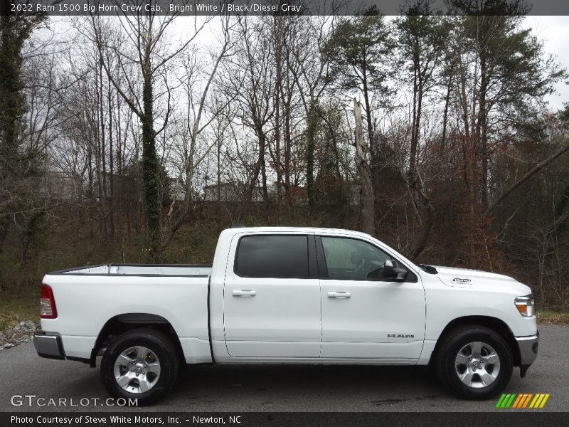 Bright White / Black/Diesel Gray 2022 Ram 1500 Big Horn Crew Cab