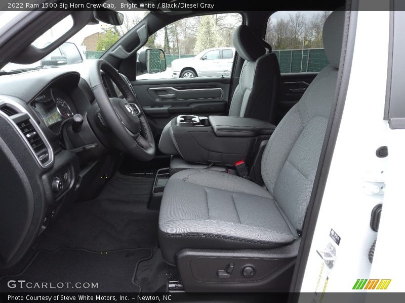 Bright White / Black/Diesel Gray 2022 Ram 1500 Big Horn Crew Cab