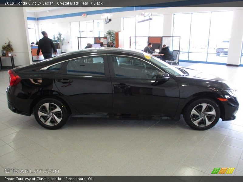 Crystal Black Pearl / Black 2019 Honda Civic LX Sedan