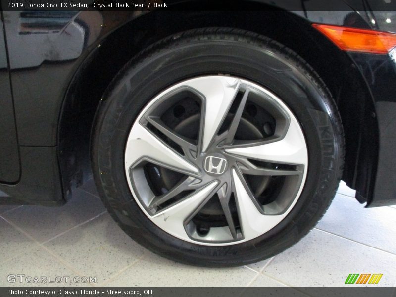 Crystal Black Pearl / Black 2019 Honda Civic LX Sedan