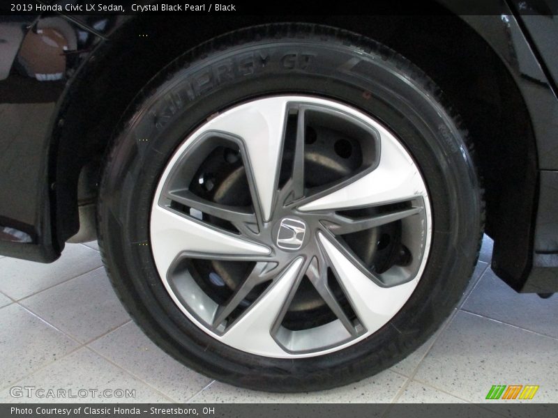 Crystal Black Pearl / Black 2019 Honda Civic LX Sedan