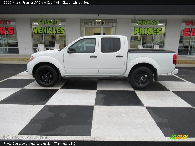 Glacier White / Steel 2019 Nissan Frontier SV Crew Cab 4x4