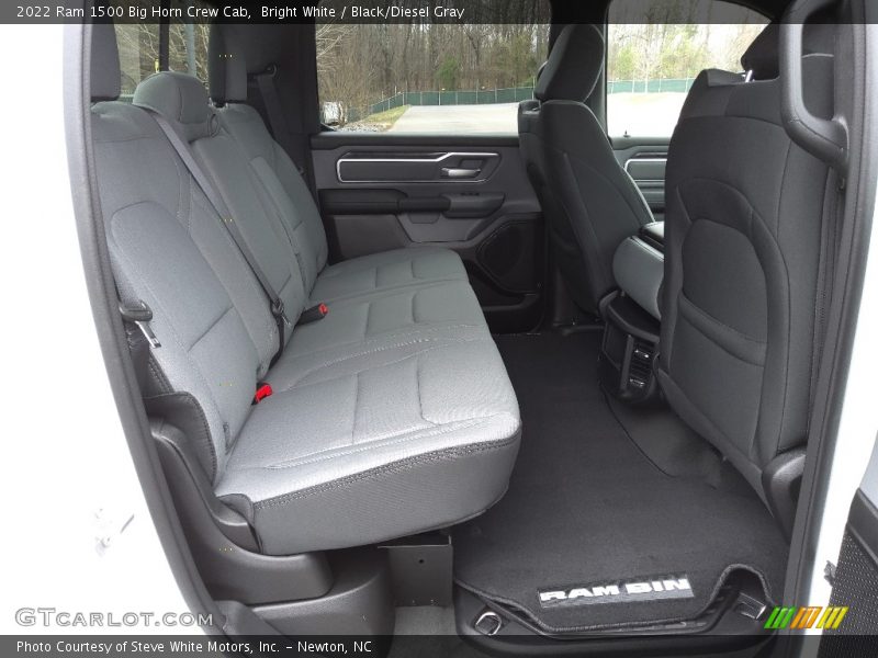 Bright White / Black/Diesel Gray 2022 Ram 1500 Big Horn Crew Cab