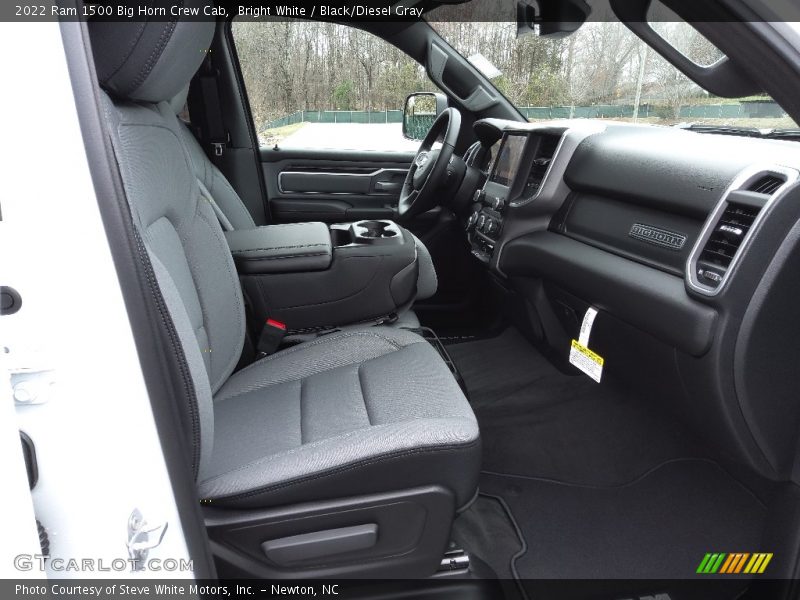 Bright White / Black/Diesel Gray 2022 Ram 1500 Big Horn Crew Cab