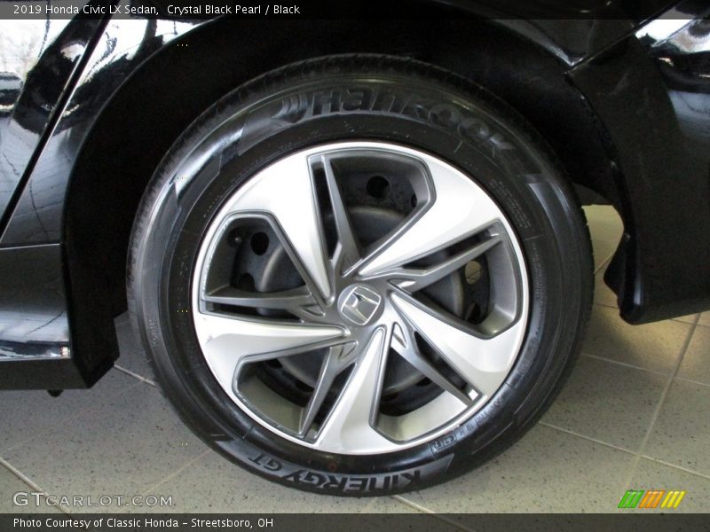 Crystal Black Pearl / Black 2019 Honda Civic LX Sedan