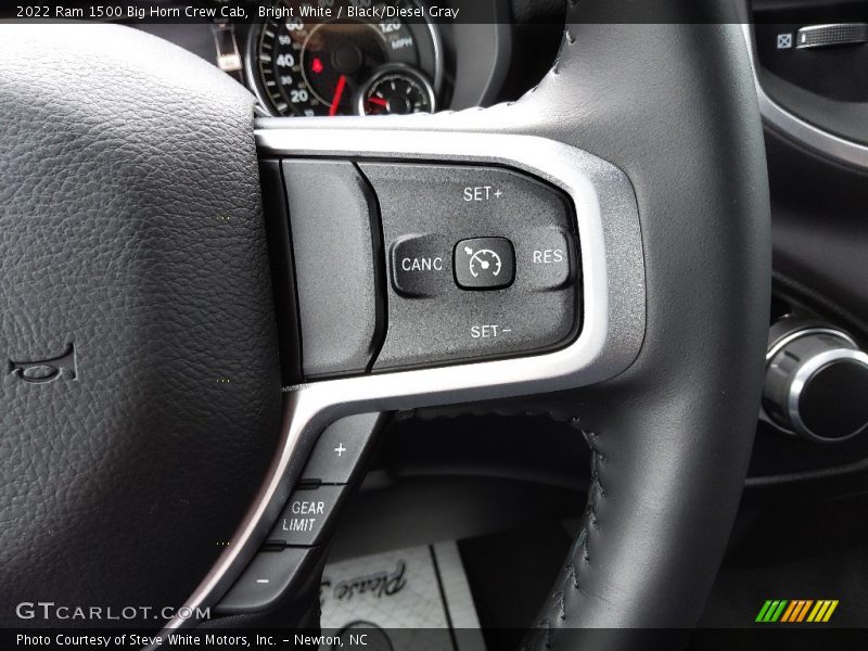 Bright White / Black/Diesel Gray 2022 Ram 1500 Big Horn Crew Cab
