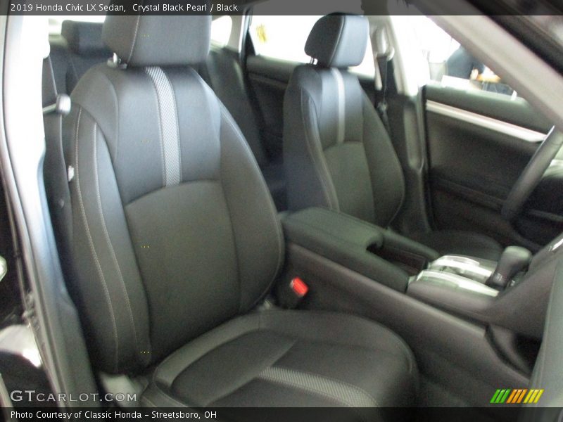 Crystal Black Pearl / Black 2019 Honda Civic LX Sedan
