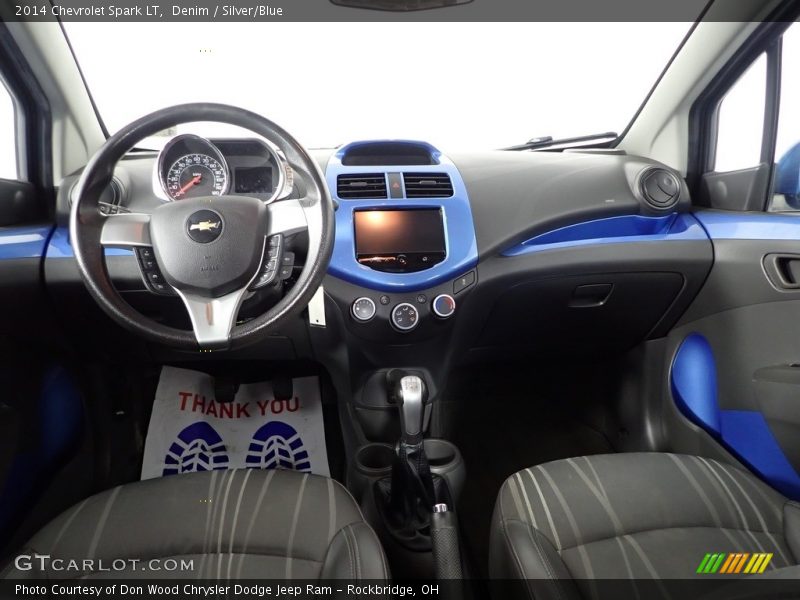  2014 Spark LT Silver/Blue Interior