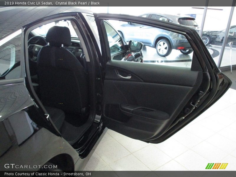 Crystal Black Pearl / Black 2019 Honda Civic LX Sedan