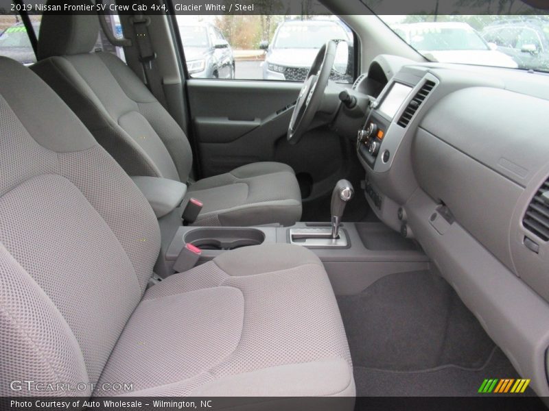 Glacier White / Steel 2019 Nissan Frontier SV Crew Cab 4x4
